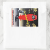 Dit kind vond een blinde rechthoekige sticker (Tas)