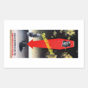 Dit kind vond een blinde rechthoekige sticker