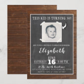 Dit Kind wordt de Adult Foto uitnodigen Kaart (Voorkant / Achterkant)