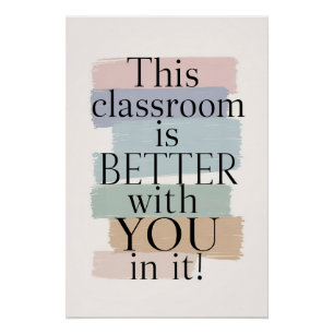 Dit klaslokaal is beter bij jou - Inspirerend Perfect Poster