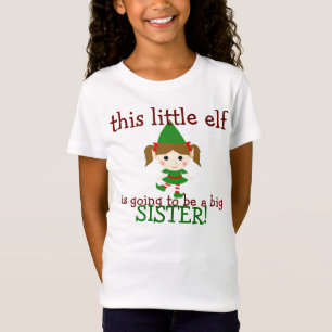 dit kleine elf wordt een grote zus t-shirt