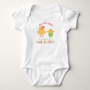 Dit kleine kuiken wordt een grote zus! romper