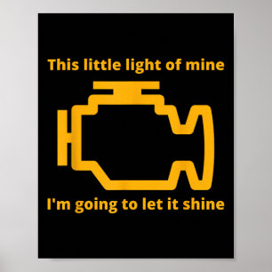 Dit kleine lampje van mij - controleer het motorli poster