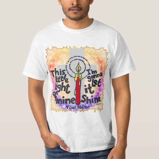 Dit Kleine Licht Christelijk T-shirt (Voorkant)