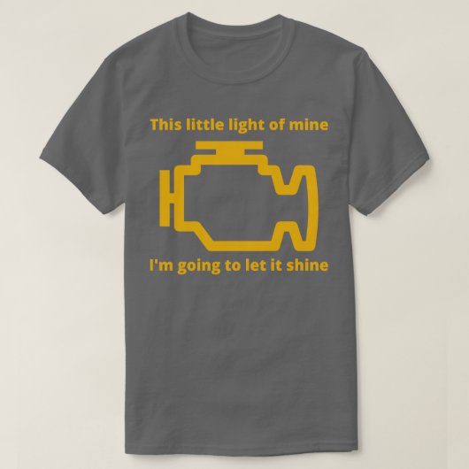 Dit kleine licht van de motor van de Controle van  T-shirt (Design voorkant)