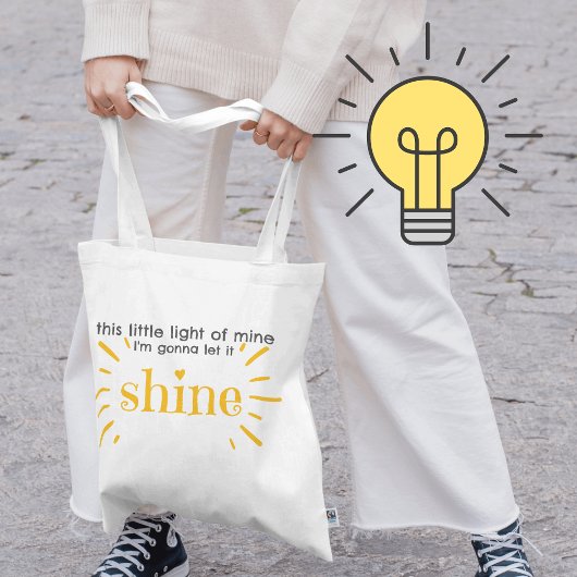 Dit kleine licht van mij Mattheüs 5 16 Tote Bag