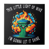 Dit kleine licht van mij, vuilnisbak tegeltje (Voorkant)