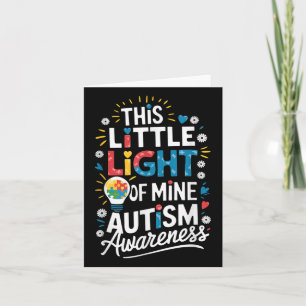 Dit kleine licht van mij wereld autisme bewustzijn kaart
