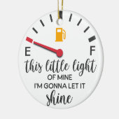 Dit kleine licht van mijn grappige kerst keramisch ornament (Links)