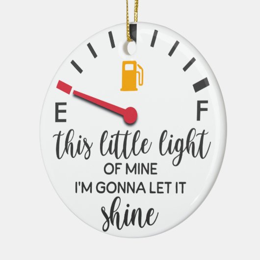 Dit kleine licht van mijn grappige kerst keramisch ornament (Links)