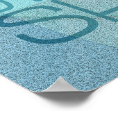 Dit kleine licht van mijn Inspirerend blauw Poster (Hoek)