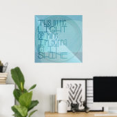 Dit kleine licht van mijn Inspirerend blauw Poster (Thuiskantoor)