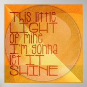 Dit kleine licht van mijn Inspirerend Poster (Voorkant)