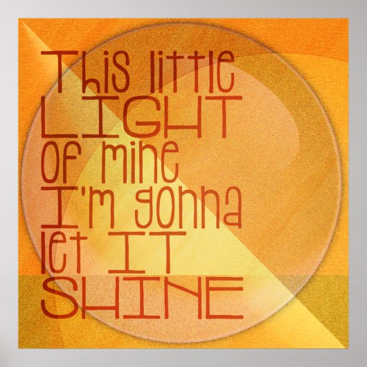 Dit kleine licht van mijn Inspirerend Poster (Voorkant)