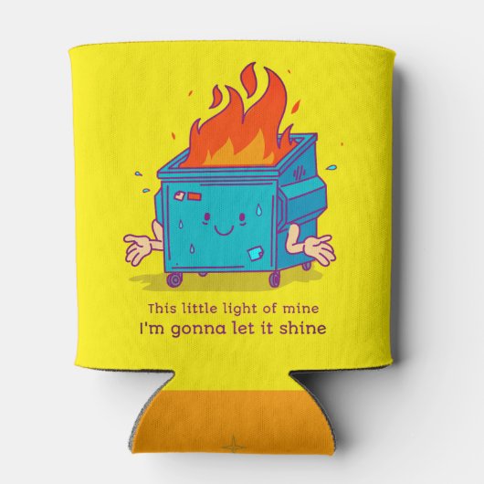 Dit kleine lichtje: Dumpster Fire Water Cooler (Achterkant)