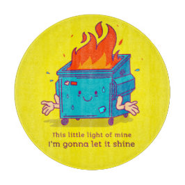 Dit kleine lichtje: vuilnisbak rond snijplank