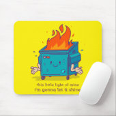 Dit kleine lichtje: vuilnisbelt-mousepad muismat (Met muis)