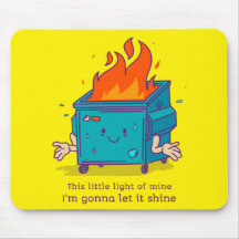 Dit kleine lichtje: vuilnisbelt-mousepad