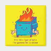 Dit kleine lichtje: vuilnismagneet magneet (Voorkant)