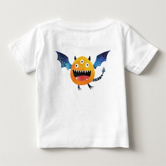 Dit kleine monster is een Baby T-shirt (Achterkant)