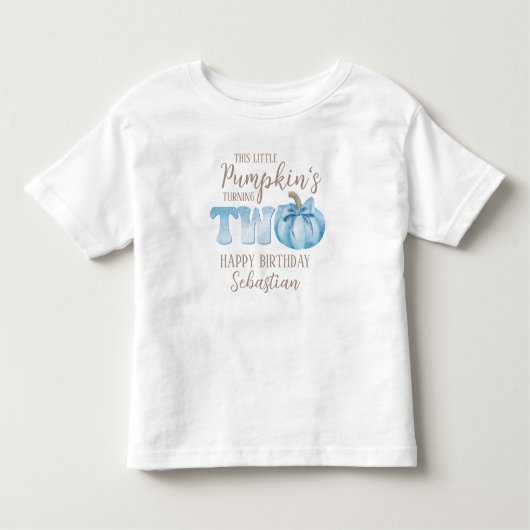 Dit kleine pompoen 2e verjaardag Toddler T-shirt (Voorkant)