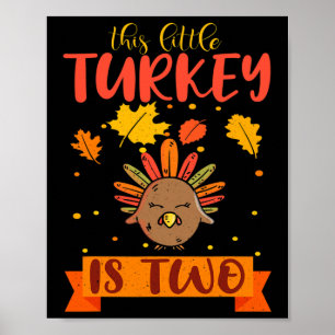 Dit kleine Turkije is twee Herfst van twee weken i Poster