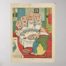 Dit kleine varken ging naar de markt 1870 - Home Poster
