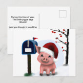 Dit kleine varken vakantie post Kaart Briefkaart (Voorkant / Achterkant)