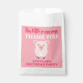 Dit kleine varkentje zegt dankjewel Boerderij Bedankzakje (Voorkant)