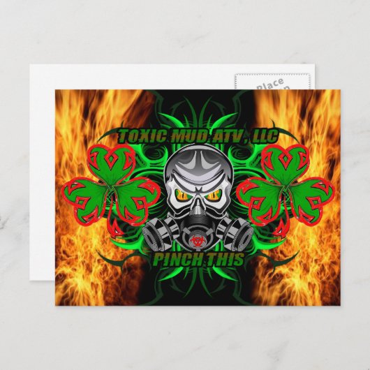 Dit knijpen briefkaart (Voorkant / Achterkant)