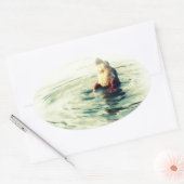 Dit komt op! Duck Butt Ovale Sticker (Envelop)