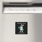 Dit konijn is de baas in de keuken, grappige pickl magneet (Insitu (Vaatwasser))