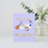 Dit koor maakt een vrolijk geluid briefkaart (Staand voorkant)