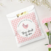 Dit kuiken is één 1e verjaardag bedankzakje (Gezegeld)