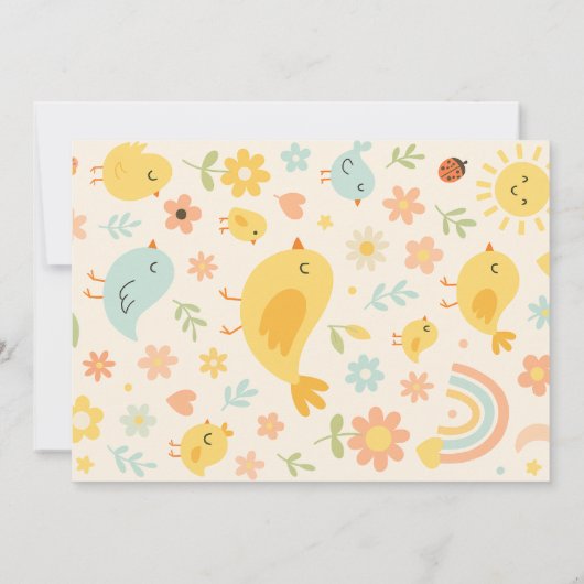 Dit kuiken is het draaien van een Boerderij 1e ver Kaart (Achterkant)