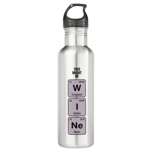 Dit kunnen wijnelementen zijn waterfles  (Voorkant)