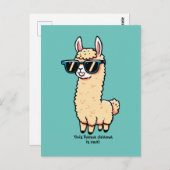 Dit lama drama is een echte eigenzinnige pose in z briefkaart (Voorkant / Achterkant)