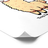 Dit lama drama is een echte eigenzinnige pose in z poster (Hoek)