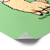 Dit lama drama is een echte eigenzinnige pose in z poster (Hoek)