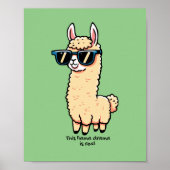 Dit lama drama is een echte eigenzinnige pose in z poster (Voorkant)