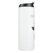 Dit lama drama is een echte eigenzinnige pose in z thermosbeker (Gedraaid links)