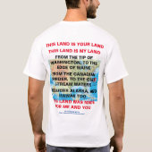 Dit land is je land Mannen T-shirt (Achterkant)