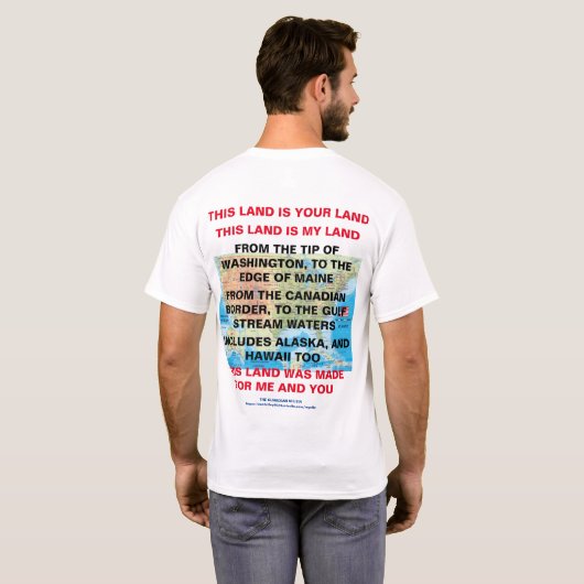 Dit land is je land Mannen T-shirt (Achterkant volledig)