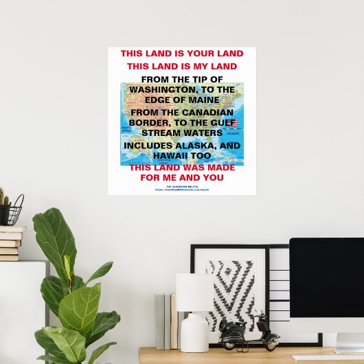 Dit land is je Poster (Thuiskantoor)