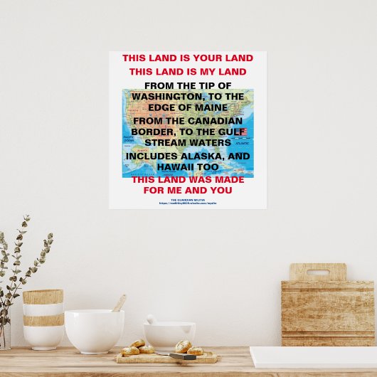 Dit land is je Poster (Keuken)