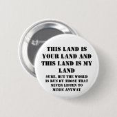 Dit land is mijn land ronde button 5,7 cm (Voorkant /achterkant)