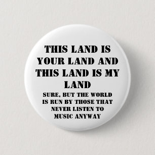 Dit land is mijn land ronde button 5,7 cm
