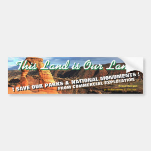 DIT LAND IS ONS LAND! De Nationale Parken van Bumpersticker