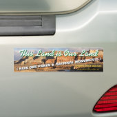DIT LAND IS ONS LAND. Grote trap van UTAH - Bumpersticker (Op auto)