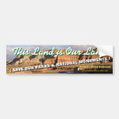 DIT LAND IS ONS LAND. Grote trap van UTAH - Bumpersticker (Voorkant)